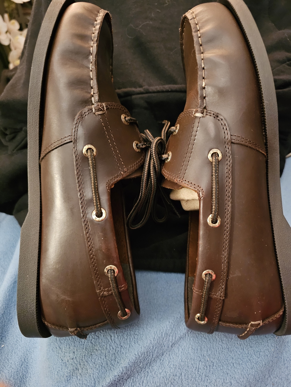 Dockers Vargas Dark Brown Leather Men’s Boat Shoes - Picture 3 of 8